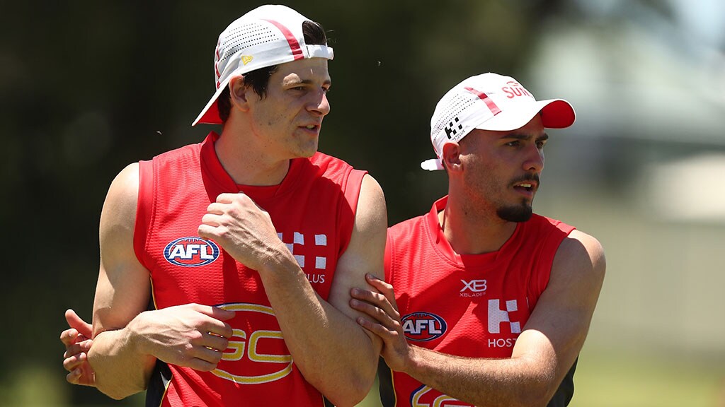 burgess031218.jpg New Suns Chris Burgess and Izak Rankine - AFL,Gold Coast Suns,Josh Corbett,Chris Burgess,Contracts